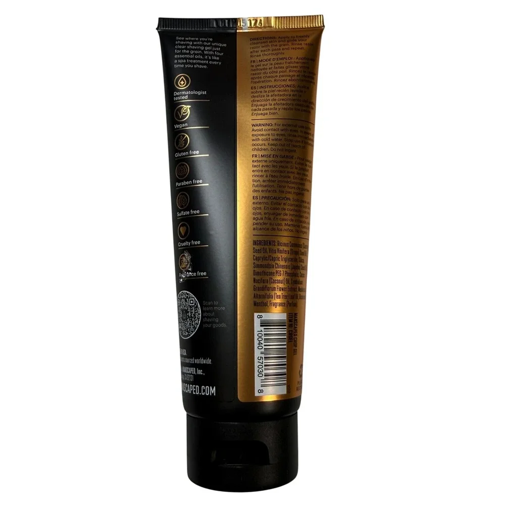 Manscaped Crop Gel Clear Groin Shaving Gel Moisturizing 3.5oz New